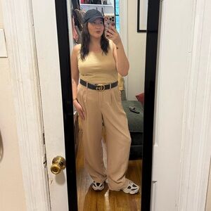 Nine West Tan Wide Leg Pants